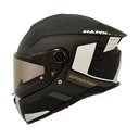 CASCO INTEGRAL SPARTAN DOBLE VISOR HAWK EVO SAPPHIRE B2 NEGRO PLATEADO MATE