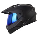 CASCO MULTIPROPOSITO X-ONE MX328 DOBLE VISOR SOLID NEGRO SILVER MATE