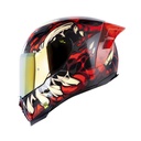 CASCO INTEGRAL SHAFT 562 R TOXIC NEGRO ROJO BRILLO