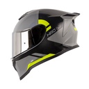 CASCO INTEGRAL HRO 506SP OGOL GRIS NEGRO BRILLO