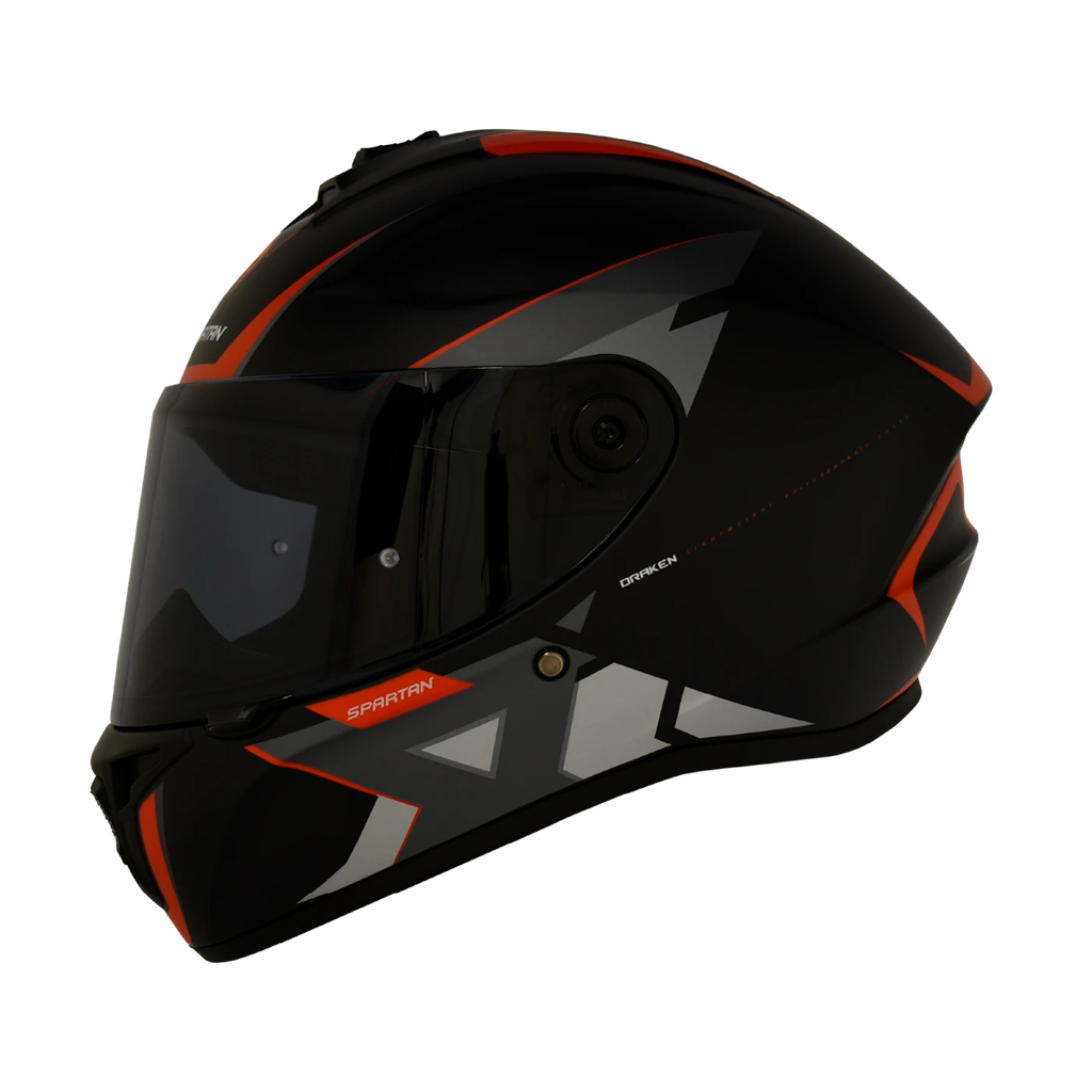 CASCO INTEGRAL SPARTAN DRAKEN FRANTIC NEGRO CAMO GRIS MATE (S)