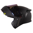 CASCO ABATIBLE SHAFT 3820SP SOLID NEGRO GRIS OSCURO MATE