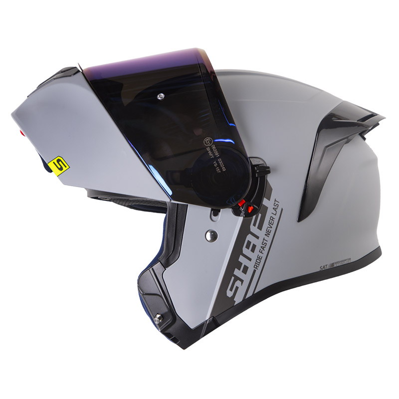 CASCO ABATIBLE SHAFT 3820SP SOLID GRIS OSCURO GRIS MATE