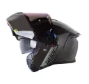 CASCO ABATIBLE SHAFT 3820SP SOLID GRIS OSCURO GRIS BRILLO VISOR AZUL