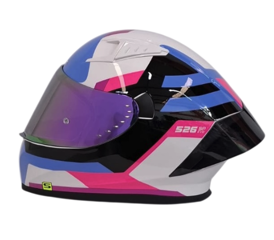 CASCO INTEGRAL SHAFT 526SP EVO INVERT AZUL FUCSIA BRILLO 