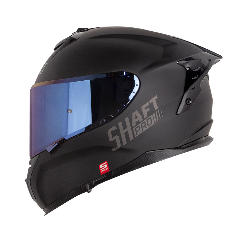 [190562] CASCO INTEGRAL SHAFT PRO 610 EVO DOBLE VISOR SOLID NEGRO GRIS OSCURO MATE (S)
