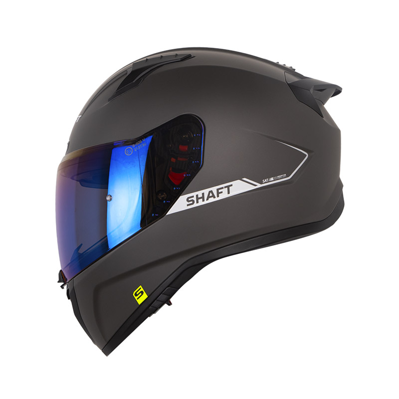 [195403] CASCO INTEGRAL SHAFT 532 DOBLE VISOR SOLID GRIS OSCURO SILVER MATE (S)