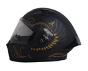 CASCO INTEGRAL ICH 503 THORNS NEGRO DORADO MATE VISOR TRANSPARENTE