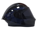 CASCO INTEGRAL ICH 503 BUNCH NEGRO AZUL OSCURO BRILLO VISOR NEGRO