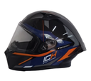 CASCO INTEGRAL ICH 503 TRENT NEGRO NARANJA BRILLO VISOR TRANSPARENTE