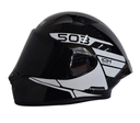 CASCO INTEGRAL ICH 503 BUNCH NEGRO BLANCO BLANCO BRILLO VISOR NEGRO