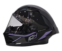 CASCO INTEGRAL ICH 503 TRENT NEGRO MORADO CLARO BRILLO VISOR TRANSPARENTE