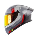 CASCO INTEGRAL SHAFT 526SP EVO TRIUMPH GRIS GRIS CLARO BRILLO