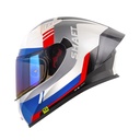 CASCO INTEGRAL SHAFT 526SP EVO TRIUMPH BLANCO PERLA SILVER BRILLO