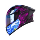 CASCO INTEGRAL SHAFT 526SP EVO RAGNAR NEGRO MORADO OSCURO MATE