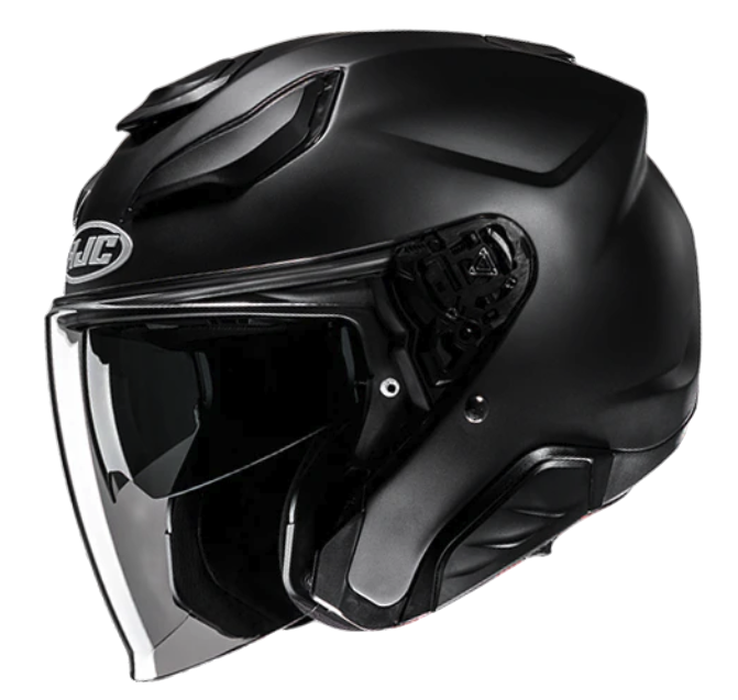 CASCO ABIERTO HJC F31 SOLID NEGRO MATE