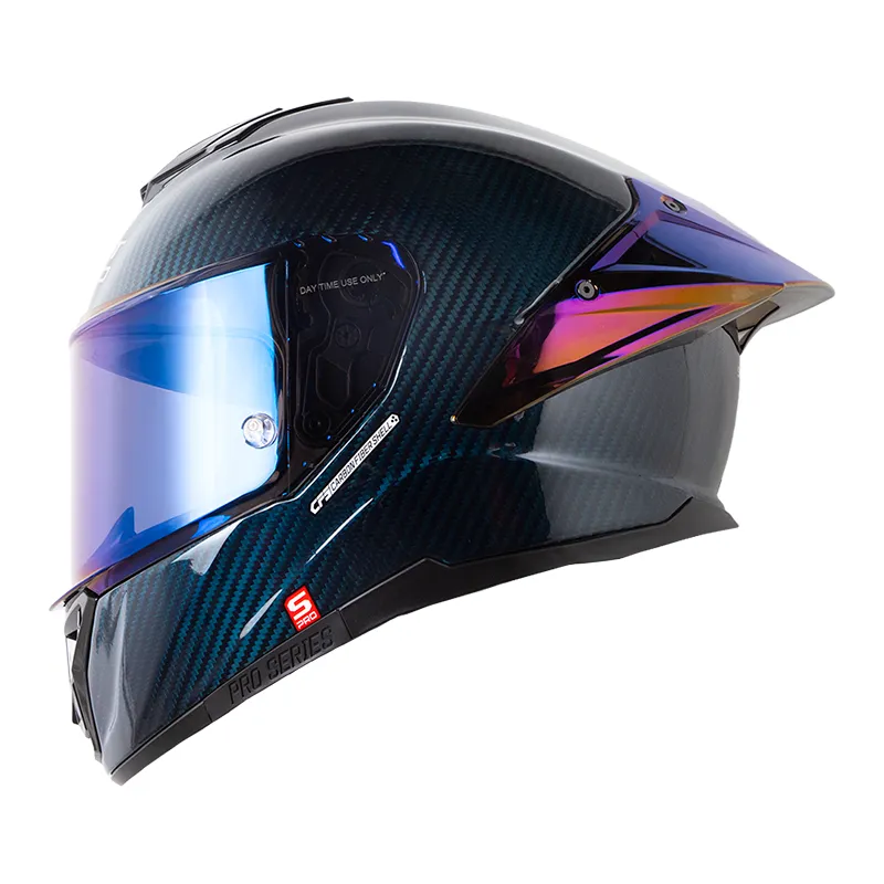 [187265] CASCO INTEGRAL SHAFT PRO 620 CARBONO EVO 3K SOLID AZUL CLARO SILVER BRILLO (S)