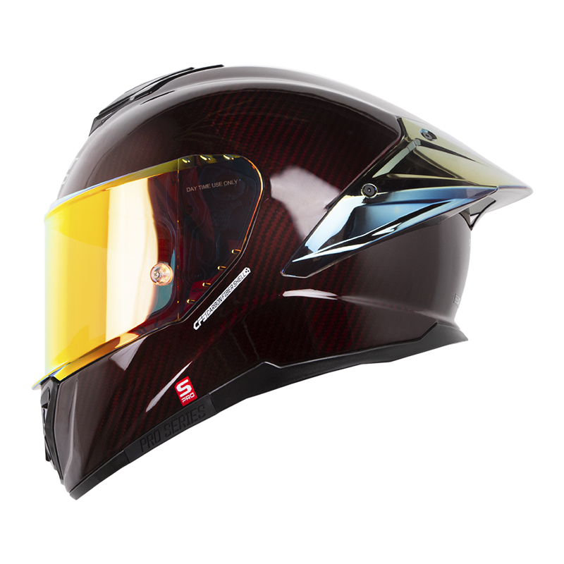 CASCO INTEGRAL SHAFT PRO 620 CARBON EVO 3K SOLID ROJO SILVER BRILLO (S)