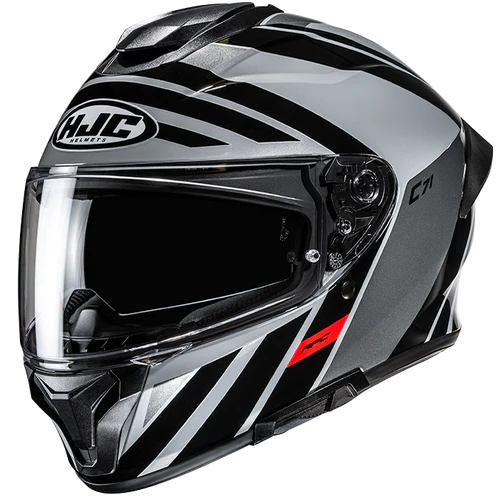 CASCO INTEGRAL HJC C71 FABER MC5 GRIS NEGRO BRILLO