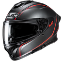 CASCO INTEGRAL HJC C71 QUEZ MC1SF NEGRO ROJO MATE