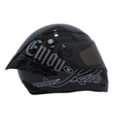 CASCO INTEGRAL ICH 501SP CAPTION NEGRO GRIS OSCURO BLANCO  BRILLO VISOR NEGRO