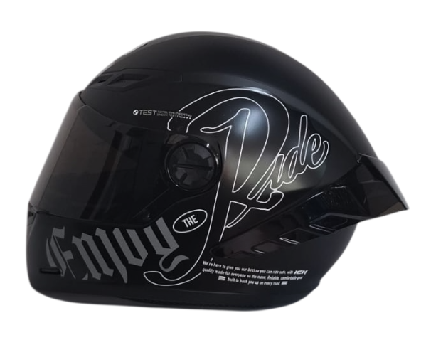 CASCO INTEGRAL ICH 501SP CAPTION NEGRO GRIS OSCURO BLANCO MATE VISOR NEGRO (S)