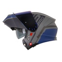 CASCO ABATIBLE SHAFT PRO 4000 EVO DOBLE VISOR WONDER GRIS OSCURO AZUL OSCURO MATE