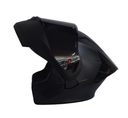 CASCO ABATIBLE ICH 3130 DOBLE VISOR SOLID NEGRO SILVER MATE VISOR NEGRO