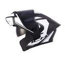 CASCO ABATIBLE ICH 3130 DOBLE VISOR COMPLEX NEGRO BLANCO MATE VISOR NEGRO