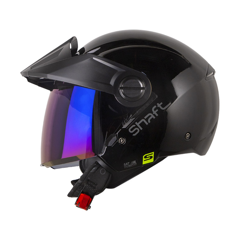 CASCO ABIERTO SHAFT 212 SOLID NEGRO GRIS OSCURO BRILLO (S)
