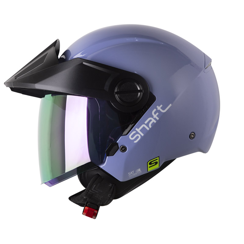 CASCO ABIERTO SHAFT 212 SOLID MORADO CLARO BLANCO BRILLO
