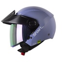 CASCO ABIERTO SHAFT 212 SOLID MORADO CLARO BLANCO BRILLO