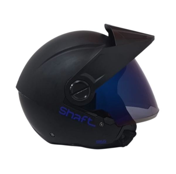 CASCO ABIERTO SHAFT 212 SOLID NEGRO AZUL MATE (S)