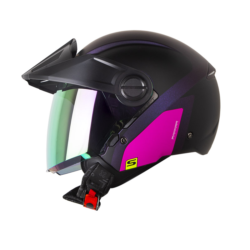 CASCO ABIERTO SHAFT 212 TRICK CAMALEON FUCSIA MATE