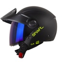 CASCO ABIERTO SHAFT 212 SOLID NEGRO AMARILLO MATE
