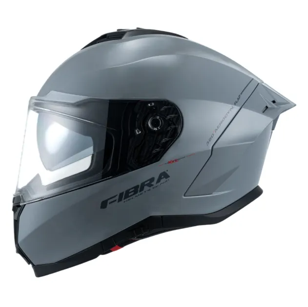[150344A060V2S] CASCO INTEGRAL FIBRA DEKA DOBLE VISOR GRIS BRILLO (S)