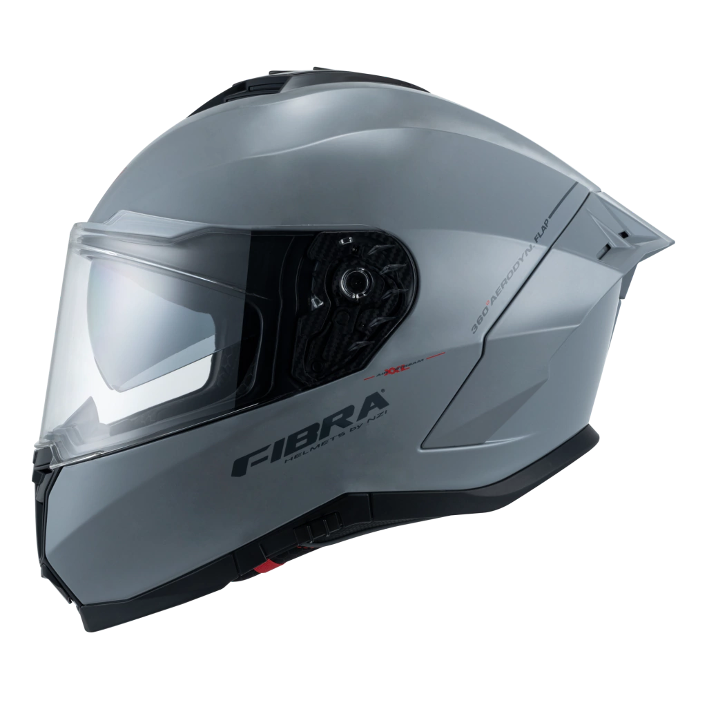 CASCO INTEGRAL FIBRA DEKA DOBLE VISOR GRIS BRILLO