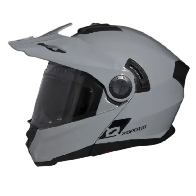 CASCO MULTIPROPOSITO ABATIBLE XSPORTS 165 GRIS BRILLO (S)