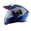 CASCO MULTIPROPOSITO ABATIBLE XSPORTS 165 AMPTOP AZUL ROJO BRILLO