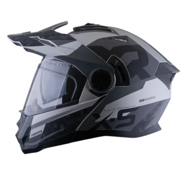 [591959] CASCO MULTIPROPOSITO ABATIBLE XSPORTS 165 AMPTOP GRIS NEGRO MATE (S)
