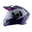 CASCO MULTIPROPOSITO ABATIBLE XSPORTS 165 AMPTOP GRIS MORADO BRILLO