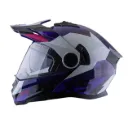 CASCO MULTIPROPOSITO ABATIBLE XSPORTS 165 AMPTOP GRIS MORADO BRILLO