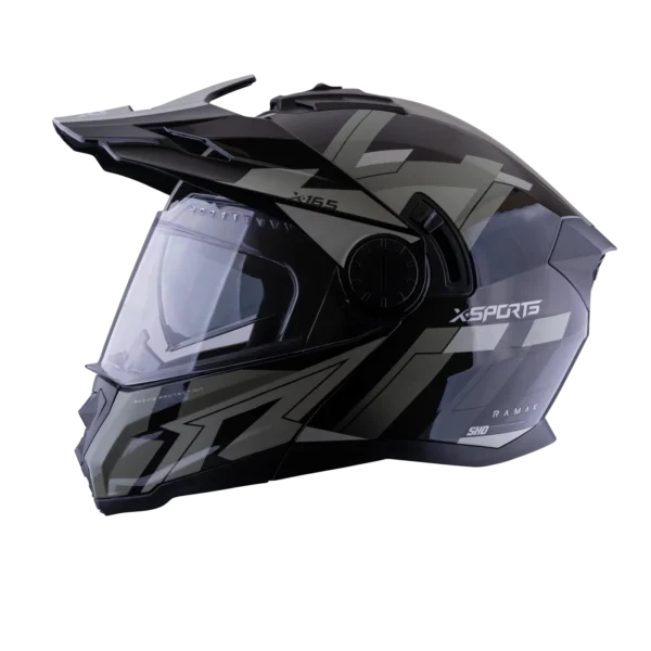 CASCO MULTIPROPOSITO ABATIBLE XSPORTS 165 RAMAK GRIS BEIGE MATE