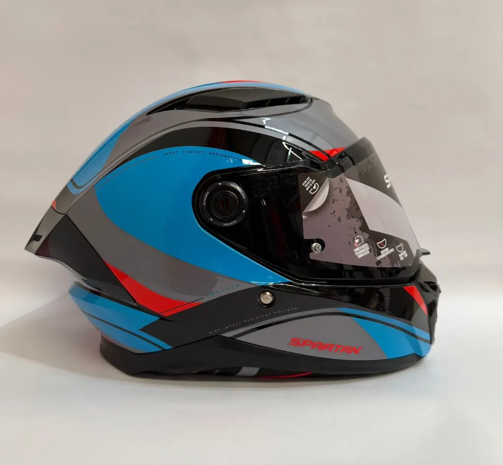 [613958] CASCO INTEGRAL SPARTAN DOBLE VISOR PANTHER CV Z7 NEGRO AZUL (S)