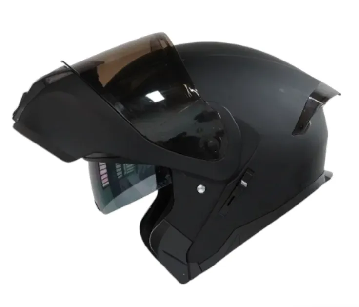 CASCO ABATIBLE XECURO 926 NEGRO MATE SPOILER TRASLUCIDO NEGRO 