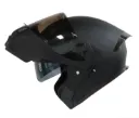 CASCO ABATIBLE XECURO 926 NEGRO MATE SPOILER TRASLUCIDO NEGRO
