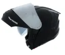 CASCO ABATIBLE XTRONG 918 NEGRO MATE SPOILER NEGRO VISOR SILVER