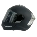 CASCO ABATIBLE XTRONG 918 NEGRO MATE SPOILER NEGRO VISOR SILVER