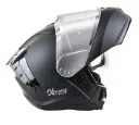 CASCO ABATIBLE XTRONG 918 NEGRO MATE SPOILER NEGRO VISOR SILVER