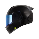 CASCO INTEGRAL SHAFT 560 EVO SOLID NEGRO GRIS OSCURO BRILLO VISOR AZUL